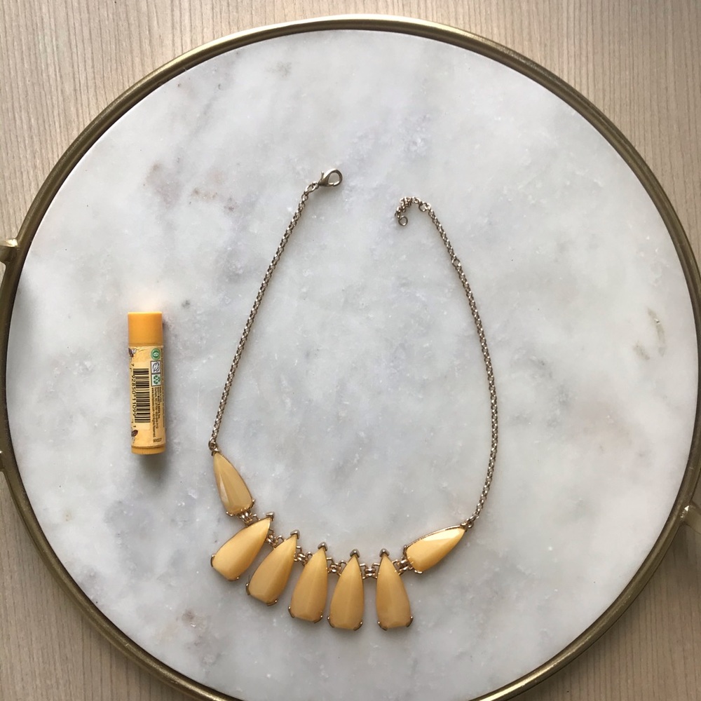 Yellow Gem Statement Necklace - image 4